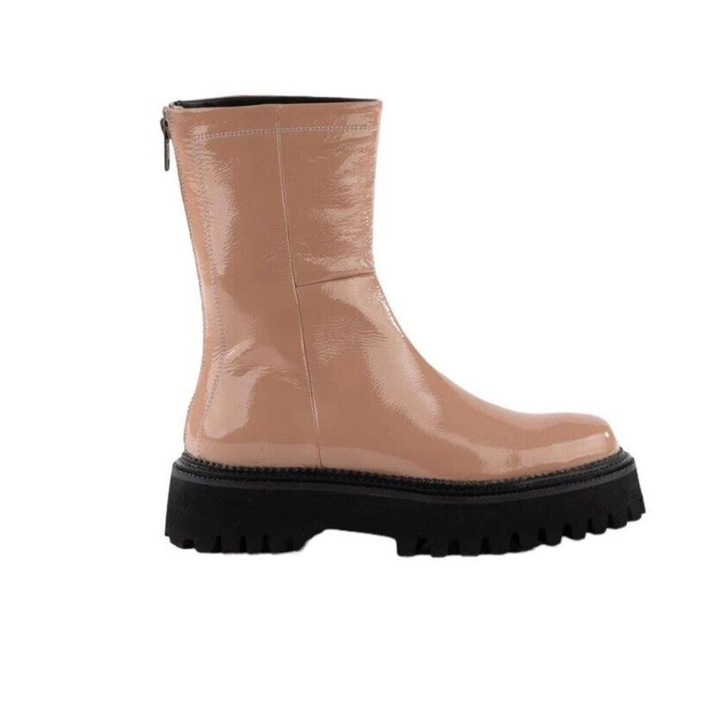 Seychelles Womens Last Chance Patent Leather Mid-Calf Boots Shoes Size 7